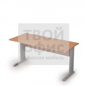 Стол прямоугольный на металлических опорах
